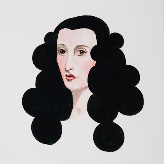 Dark Green Hair Drawing