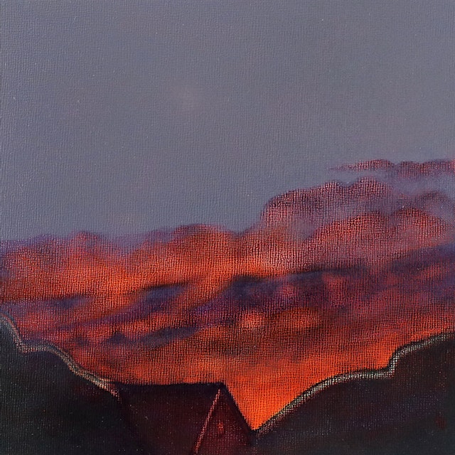 Backyard Sky at Sundown Study No 1