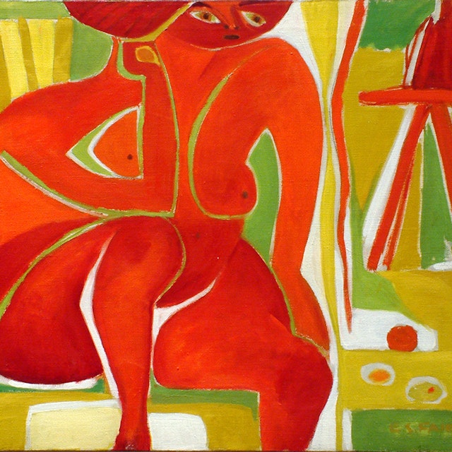 Big Red Figure