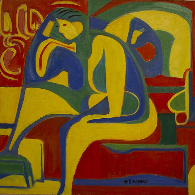 Yellow, Green, Blue Figure