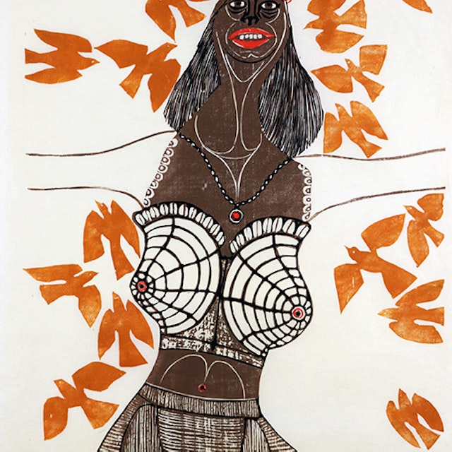 Woman and Birds